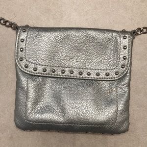 Silver crossbody bag